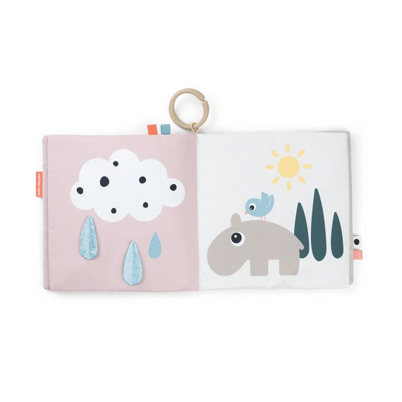 Done By Deer Tummy Time Soft Book Large Deer Friends Colour Mix
