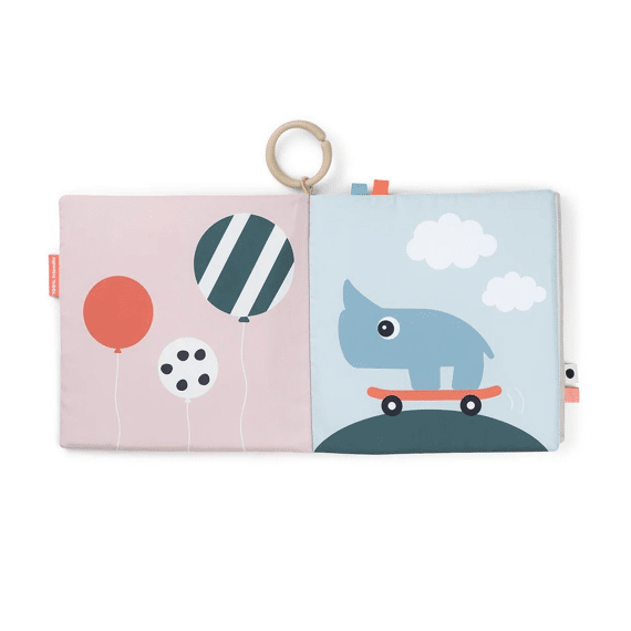 Done By Deer Tummy Time Soft Book Large Deer Friends Colour Mix