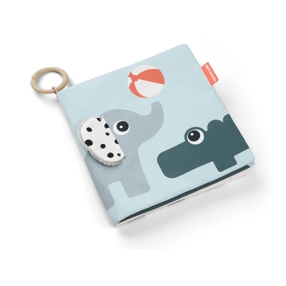 Done By Deer Tummy Time Soft Book Large Deer Friends Colour Mix
