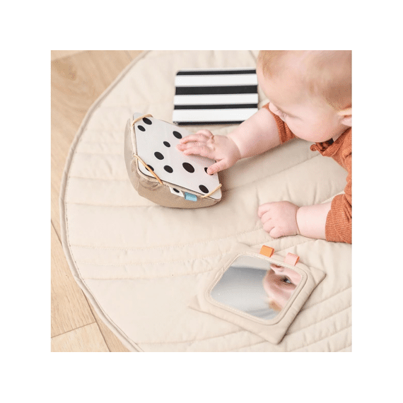 Done By Deer Baby Contrast Card Holder Deer Friends Sand