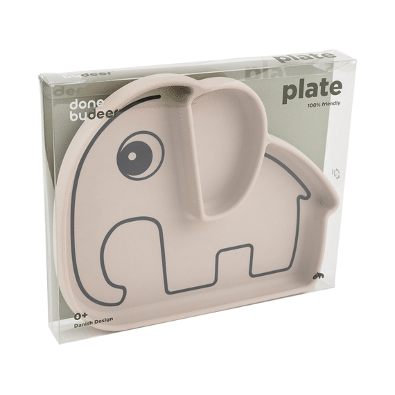 Done By Deer Silicone Stick&Stay Plate Elphee Sand