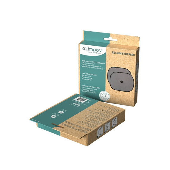 Ezimoov Zonnescherm Sun Stopper 2-pack Zwart