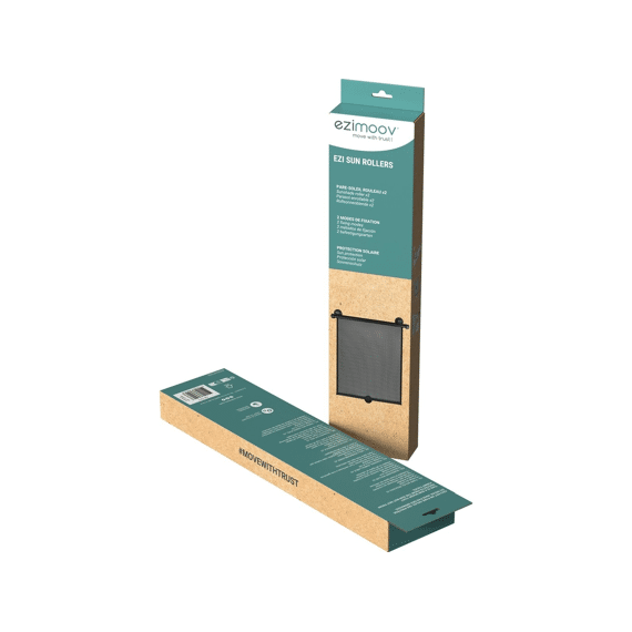Ezimoov Zonnescherm Sun Roller 2-pack Zwart