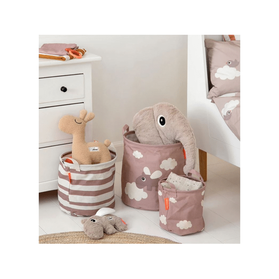 Done by Deer Toys Storage Baskets 3-Pack Happy Clouds Powder