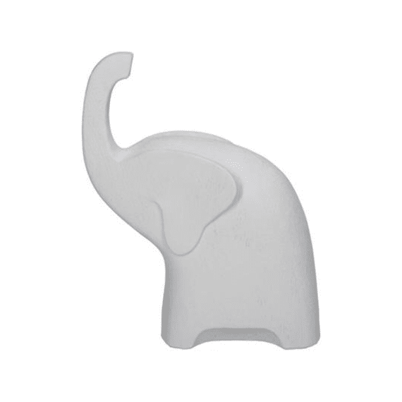 Figuur Olifant Polyresin 16x8x20,5cm Grijs