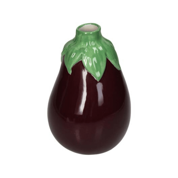 Vaas Aubergine Fine Earthenware 11,7x11.5x16,8cm Bruin