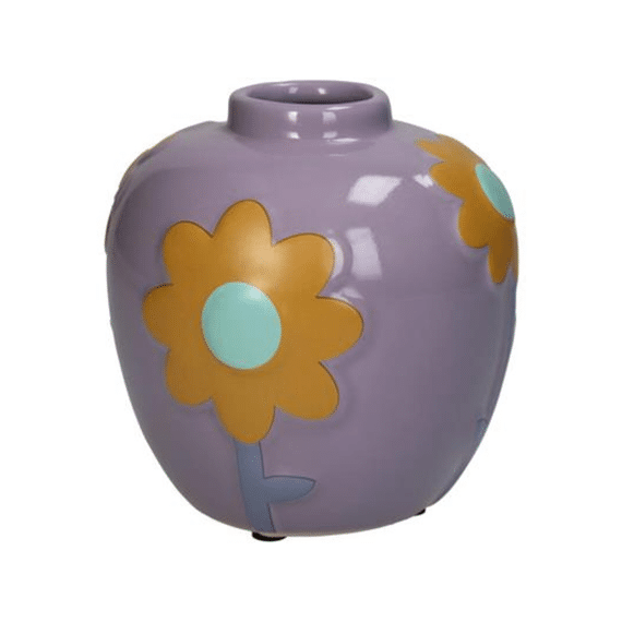 Vaas Bloemen Earthenware 12,5x12,5x12,5cm Multi