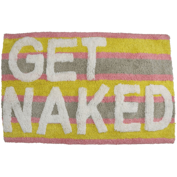 Badmat Get Naked Katoen 50x80cm Multi