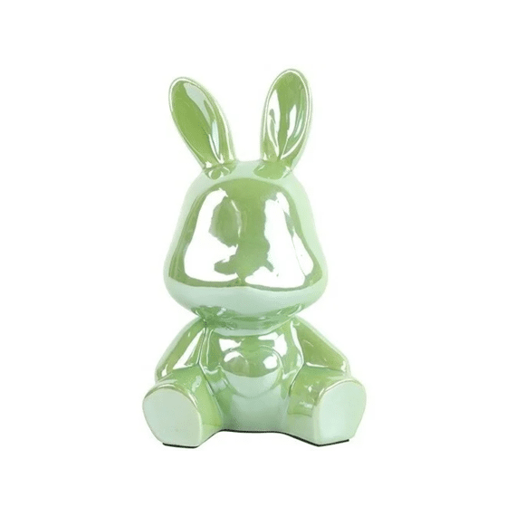 Spaarpot Haas Pascal Groen Medium 11,5x10x19cm