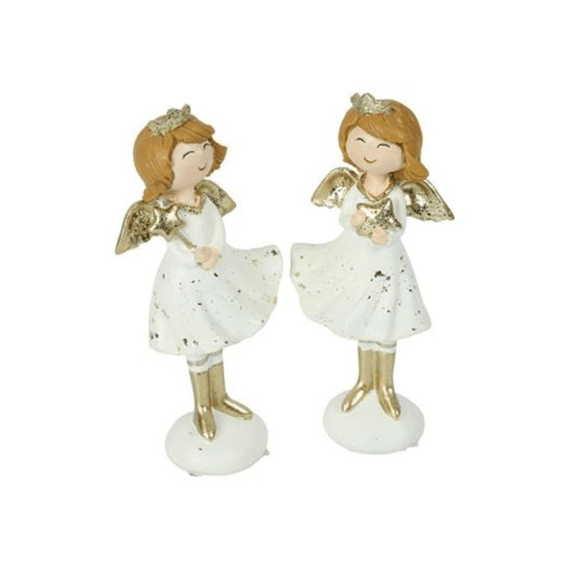 Kerst Engel Madita Wit 6x4,5x13,5 Assortiment