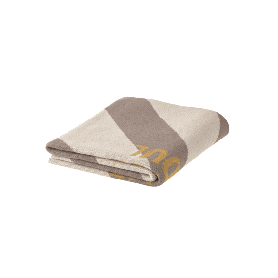 Lassig Deken Wieg Gebreid 80x100 Striped Nature Taupe