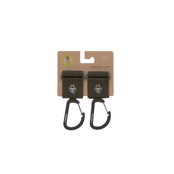 Lassig Stroller Hook Carabiner 2-pack Olive