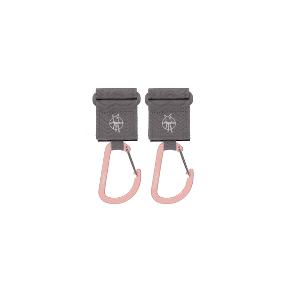Lassig Stroller Hook Carabiner 2-pack Grey