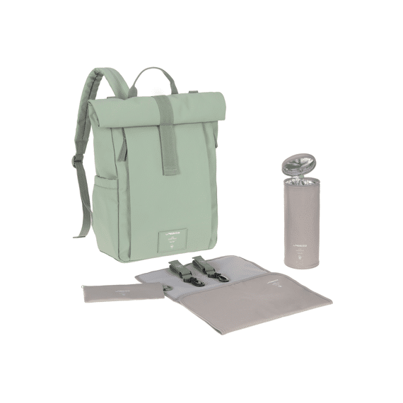 Lassig Green Label Rolltop Up Backpack Silver Green