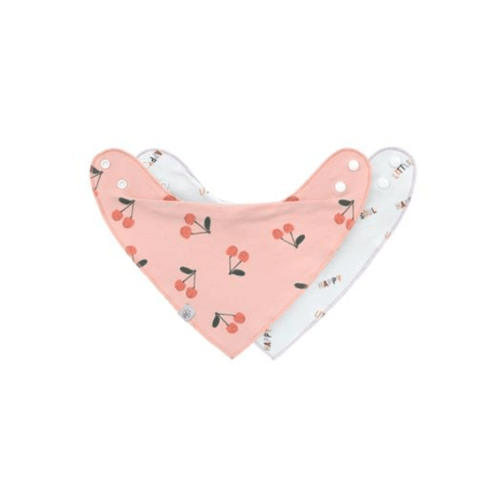 Lassig Bandana Bib 2pack Happy Fruits Cherry