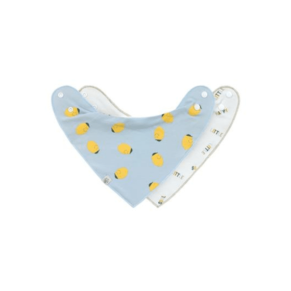 Lassig Bandana Bib 2pack Happy Fruits Lemon