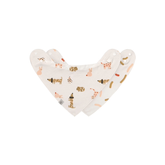 Lassig Bandana Bib 2pack Mateys Spicy Orange