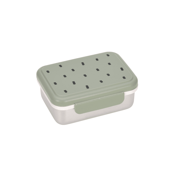 Lassig Lunchbox Stainless Steel Happy Prints Light Olive