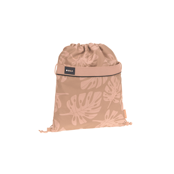 Lassig Zwem- en turnzakje String Bag Bold Leaves Caramel