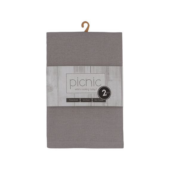 Finesse Picnic Keukendoek 2st 50x70 Richmond Graphit