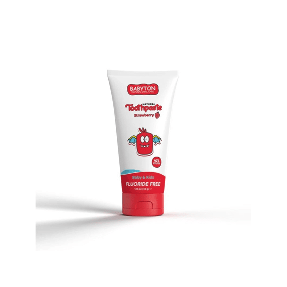 Babyton Tandpasta Aardbei Smaak Natuurlijk 50 g