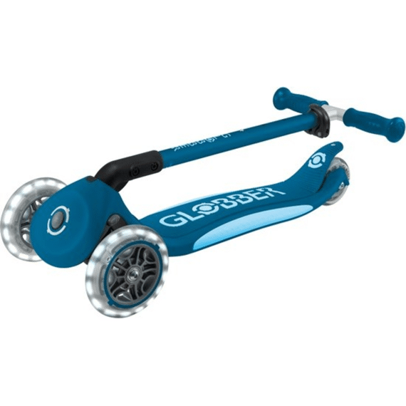 Globber Step Primo Foldable Plus Lights Petrol Blue