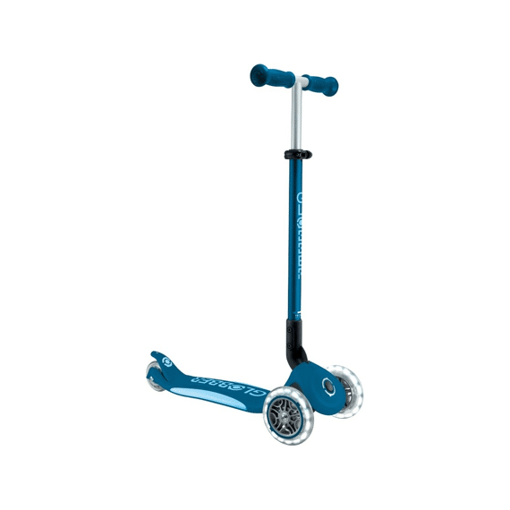 Globber Step Primo Foldable Plus Lights Petrol Blue