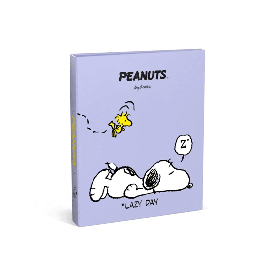 Peanuts Ringmap A4 2R Lila Sleepy Snoopy