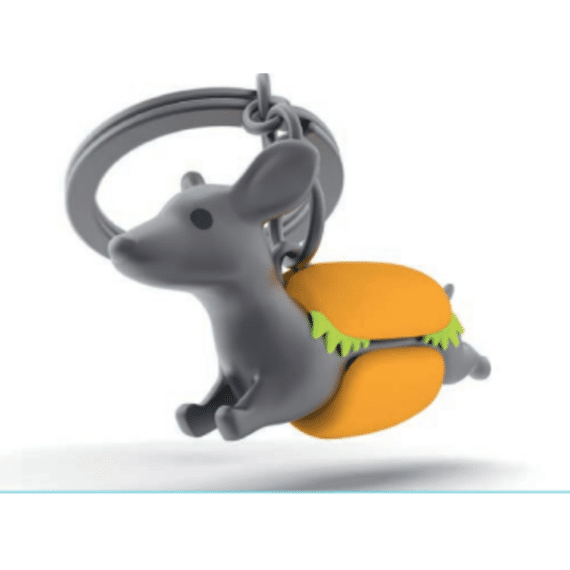 Metalmorphose Sleutelhanger Dachshund Hotdog