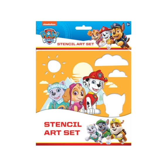 Paw Patrol Stencil Art Set