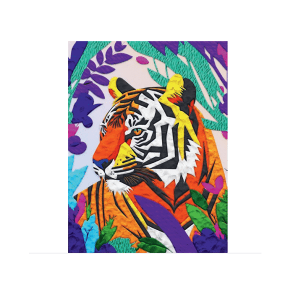 Splat Planet Clay Painting Tiger