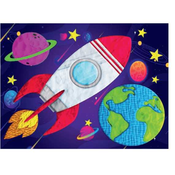 Splat Planet Clay Painting Space