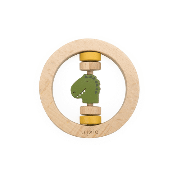 Trixie Toys Rammelaar Dino rond Hout Mr. Dino