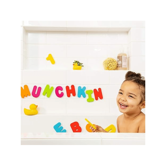 Munchkin Bath Toys Foam Letters & Numbers Multi Coloured