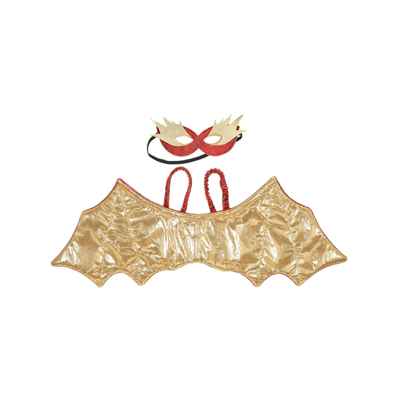 Souza Red Dragon Vleugels + Masker Rood Goud