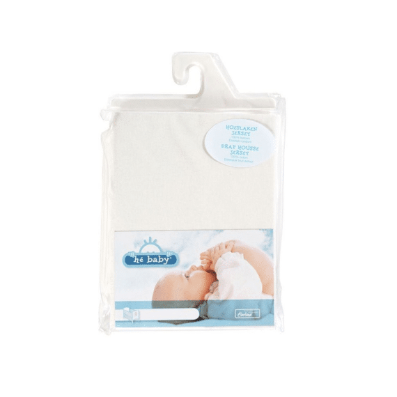 HeBaby Hoeslaken 60x120 Wit 05 Jersey