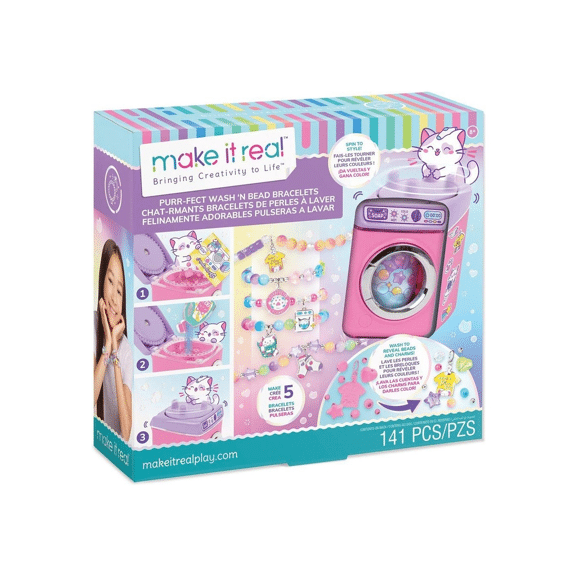 Make It Real Purr-fect Wash ''N Bead Bracelets Maak je eigen armbanden