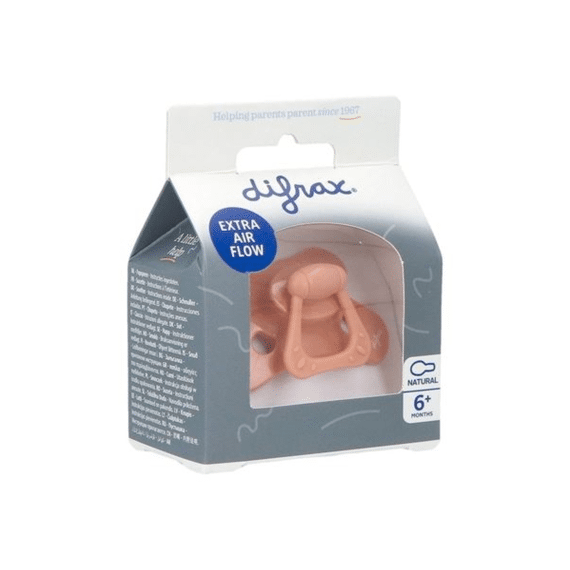 Difrax Fopspeen Natural 6M+ Uni Peachy