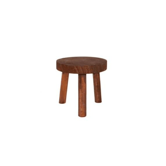 Stoeltje S Hout Bruinrood