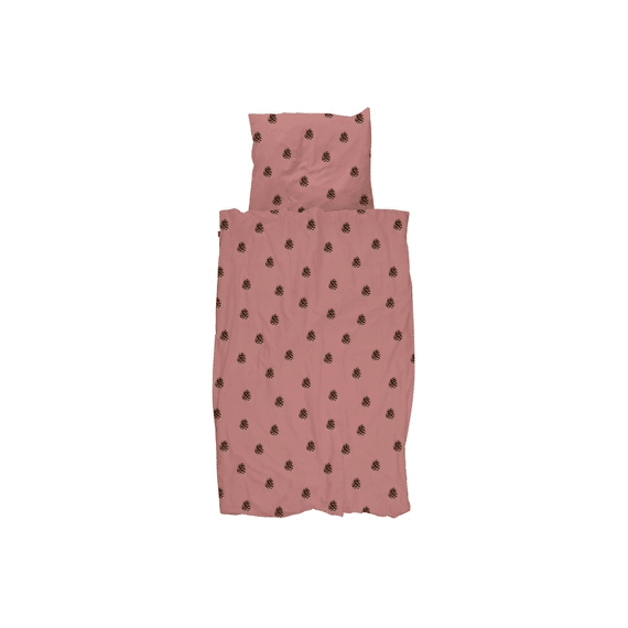 Snurk Dekbedovertrek 140x220  Pinecones Dusty Rose
