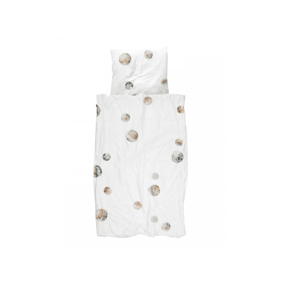 Snurk Dekbedovertrek 140x220 Flanel Pom Pom