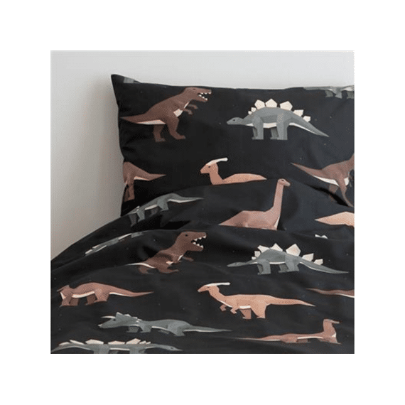 Studio Ditte Dekbedovertrek 140x200 Dinosaurus Donker