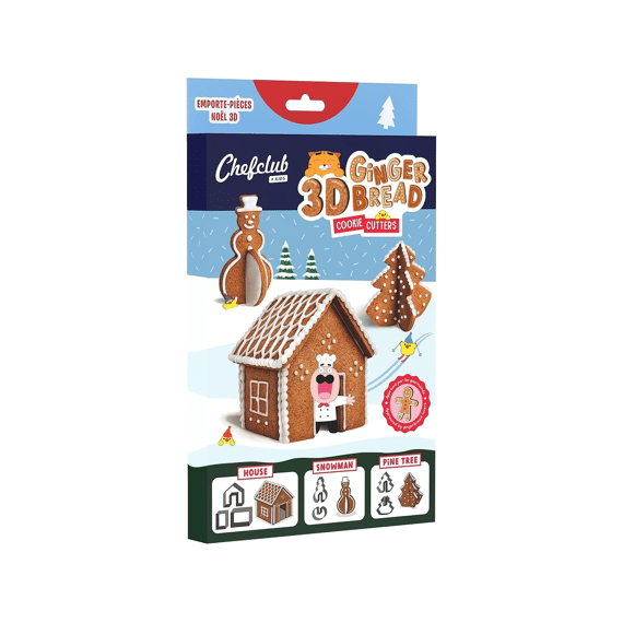 Chefclub Uitsteekvormpjes 3D Gingerbread