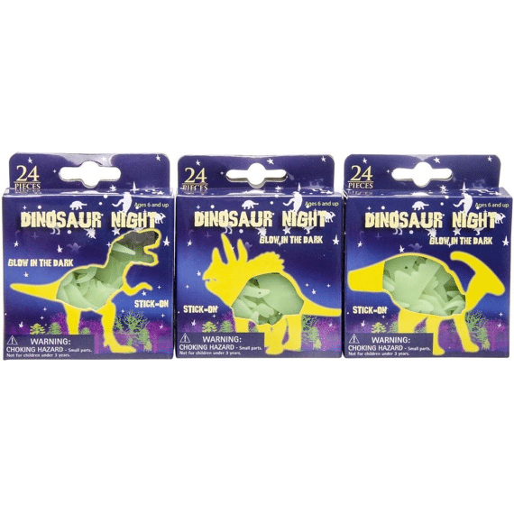8882 Dino Glow in the Dark Assortiment Prijs Per Stuk