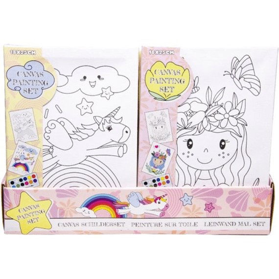 Canvas Schilderset voor meisjes Assortiment Prijs Per Stuk
