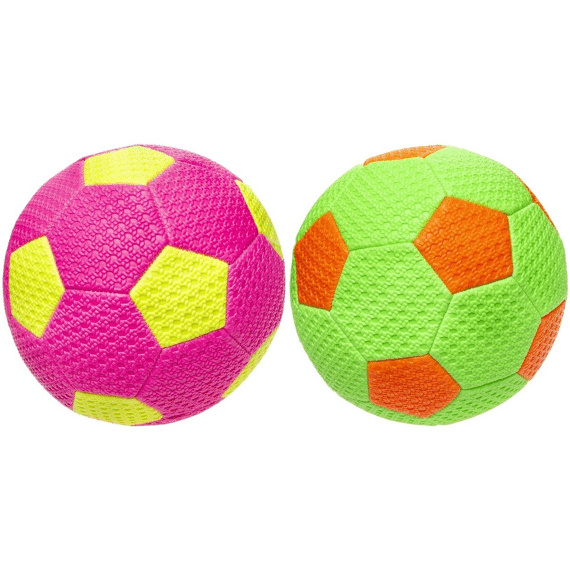 Voetbal Fluo rubber 22cm Assortiment Prijs Per Stuk