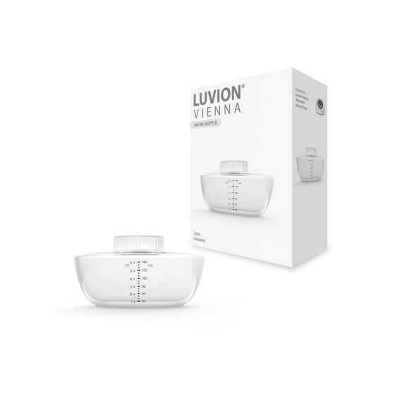 Luvion Borstkolf Vienna Fles met deksel 180ml 2st