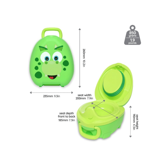 My Carry Potty Dino WC Potje voor Onderweg