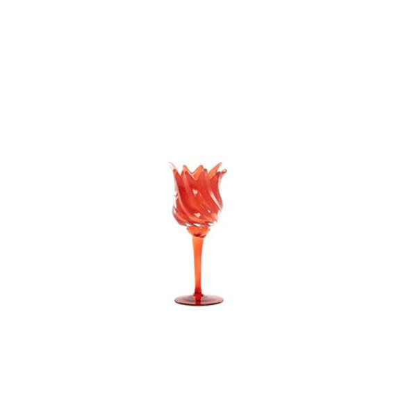 Light and Living Theelichthouder Flora Red Matt Red 21cm