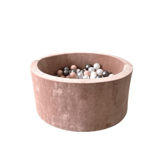 Moje Ballenbad Rond Soft Velvet 40x90 Dark Beige (Excl. Ballen)